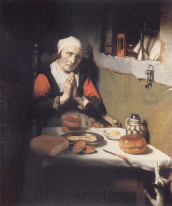 MAES, Nicolaes Old praying woman Spain oil painting art